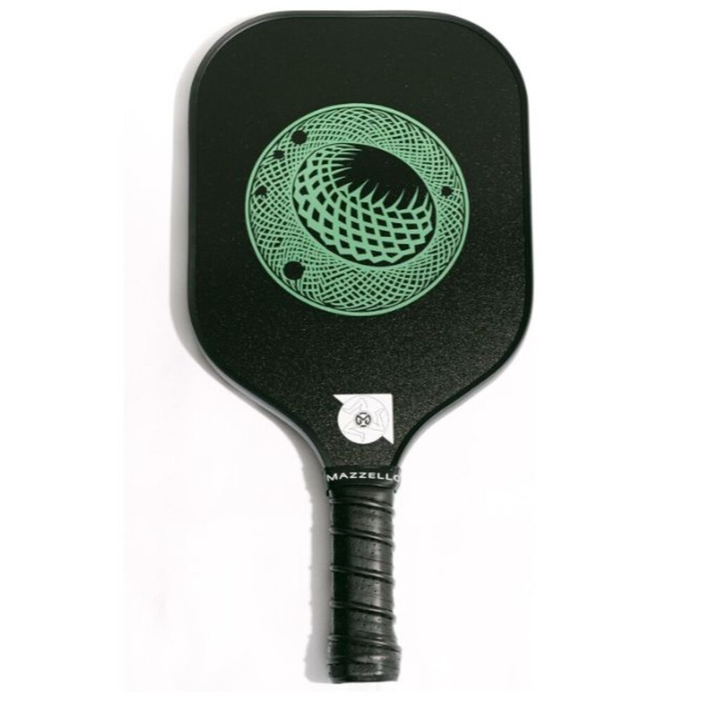 Mazzello Pickleball Paddle Carbon Fiber Lightweight Pro Level Control Spin Black
